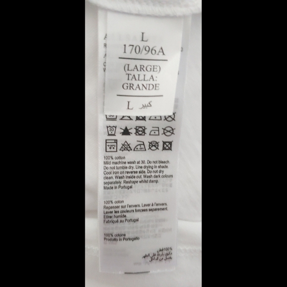 ALLSAINTS White Coni Organic Cotton Padded Shoulder Tank  Top Size L NWOT - Picture 7 of 8